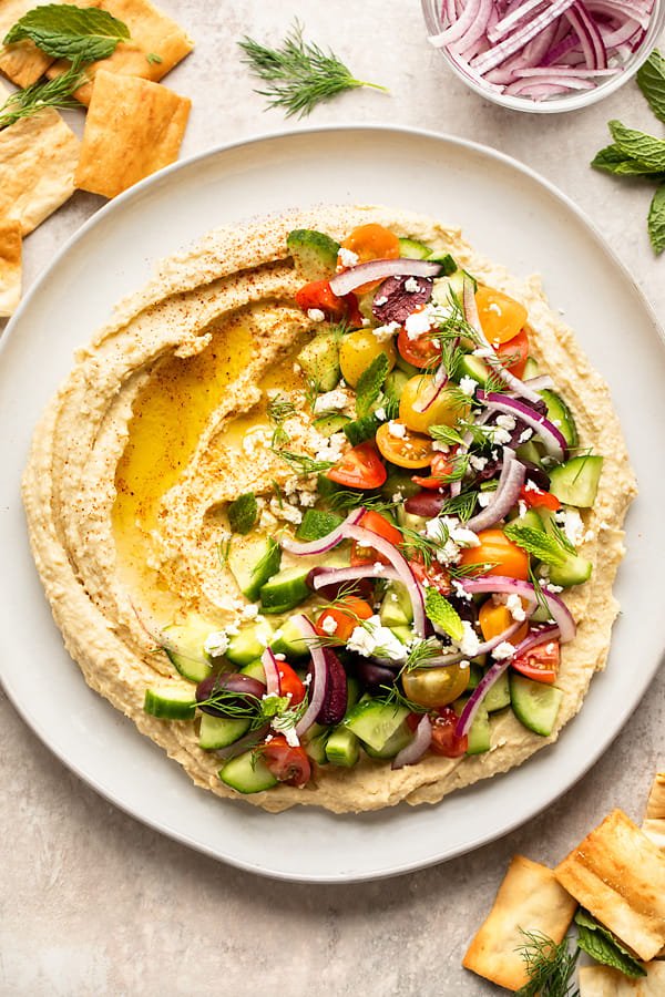 حمص بالطحينة